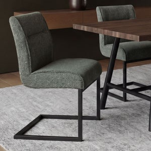 Set Of 2 Cleaver Tweed Dining Chairs