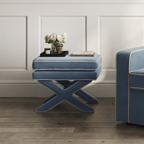 Rhode Velvet Footstool