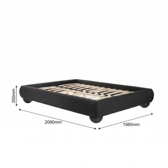 Photo 4 of Soller Chenille Bed Frame