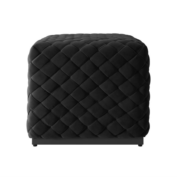 Photo 2 of Colline Small Velvet Pouffe