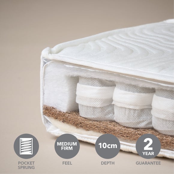 Return - Obaby Moisture Management Dual Core Cot Bed Mattress