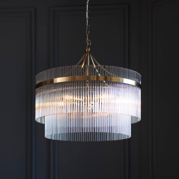 Return - Vogue Langdon 5 Light Chandelier, Brass