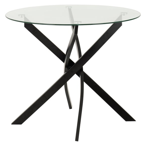 Sheldon Round Glass Top Dining Table