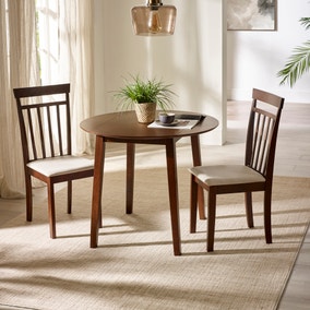 Coast Dropleaf Dining Table with 2 Coast Dining Chairs