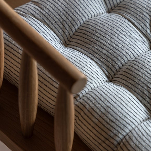 Photo 2 of Cedar & Sage Hadley Woven Stripe Seat Pad Photo 2 of Cedar & Sage Hadley Woven Stripe Seat Pad