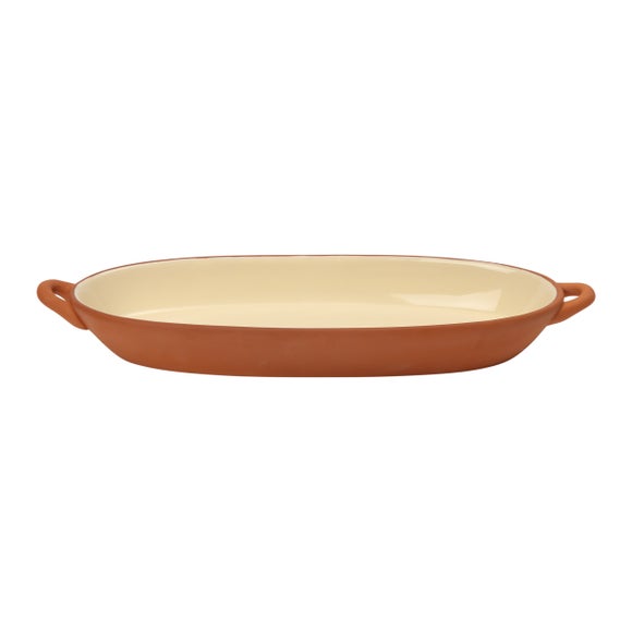 Photo 2 of Sintra Glazed Terracotta Oval Baking Dish