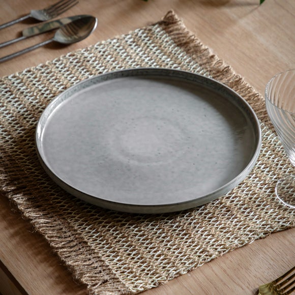 Cedar & Sage Pack of 4 Ashford Reactive Glaze Dinner Plates