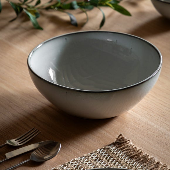 Cedar & Sage Ashford Reactive Glaze Salad Serving Bowl