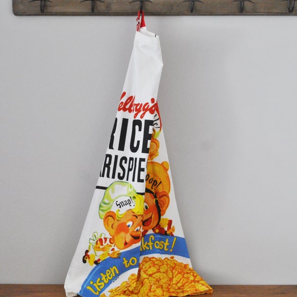 Vintage Kelloggs by Dexam Rice Crispies Snap Crackle Pop Adult Apron