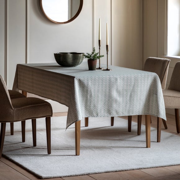 Cedar & Sage Ditsy Leaf Wipe Clean Tablecloth