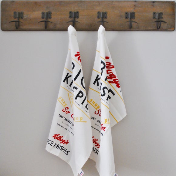 Vintage Kelloggs by Dexam Set of 2 Rice Crispies Tea Towels
