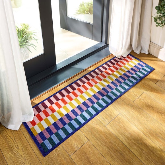 Marvel Printed Brights Check Washable Runner