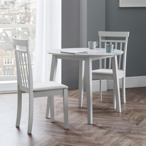 Coast Dropleaf Dining Table with 2 Coast Dining Chairs
