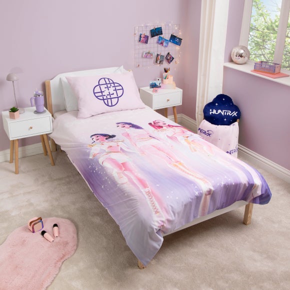 K-Pop Demon Hunters Signatures Panel Duvet Cover & Pillowcase Set