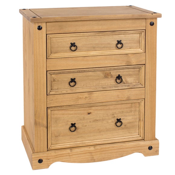 RETURN - Corona 3 Drawer Chest, Pine
