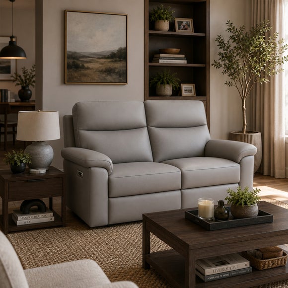 Aspire Toronto Leather Power 2 Seater Recliner Sofa