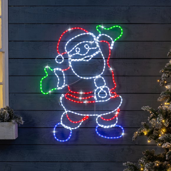 Happy Santa LED Rope Light