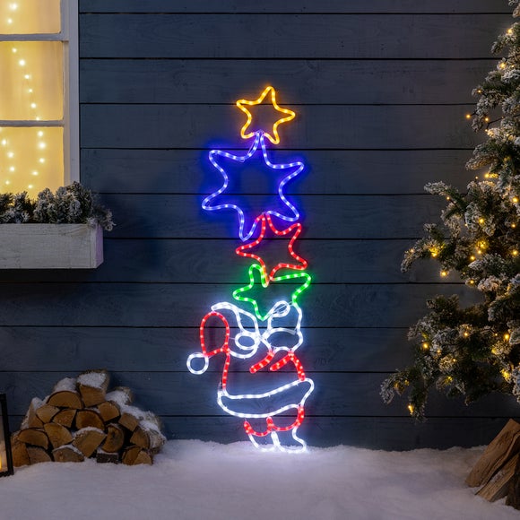 Santa Star LED Rope Light