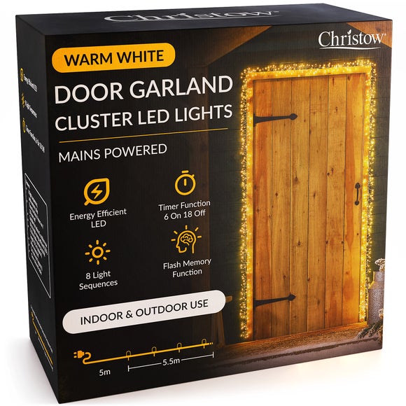 LED Cluster Lights Door Garland