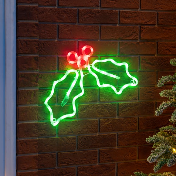 Holly Leaf LED Rope Light