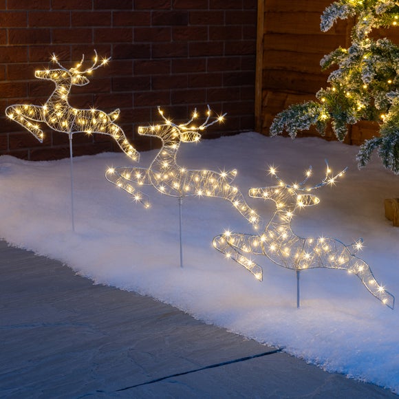3 Deer LED Path Lights