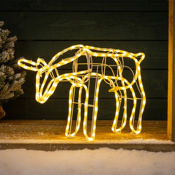 Grazing Reindeer LED Rope Light
