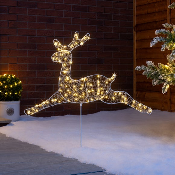 Micro LED Light Up Leaping Deer