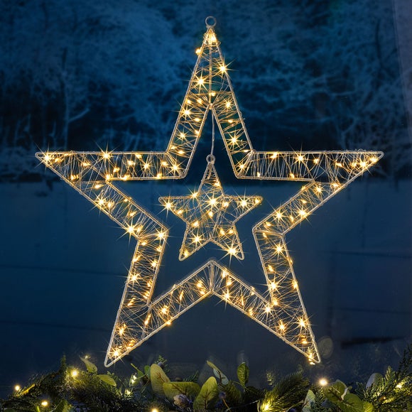 View Micro Led Light Up Double Star View Micro Led Light Up Double Star