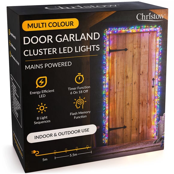 LED Cluster Lights Door Garland