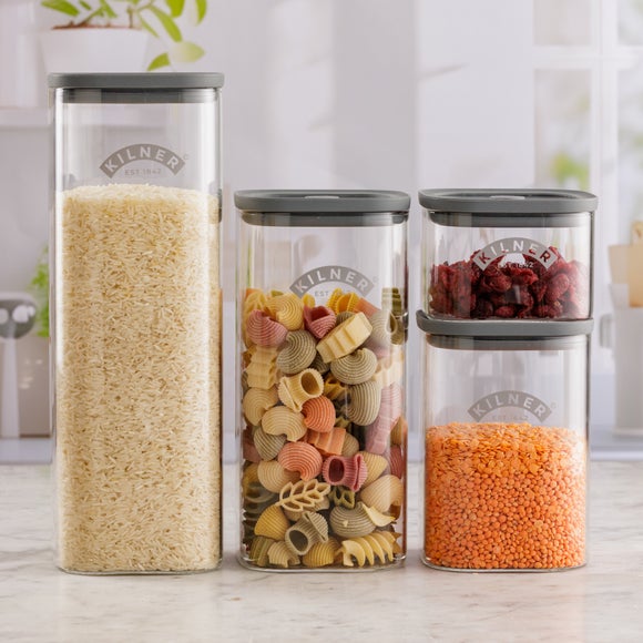 Kilner Fresh Set of 4 Pantry Storage Jars