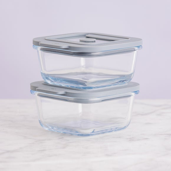 Kilner New Fresh Set of 2 Square Storage Jars