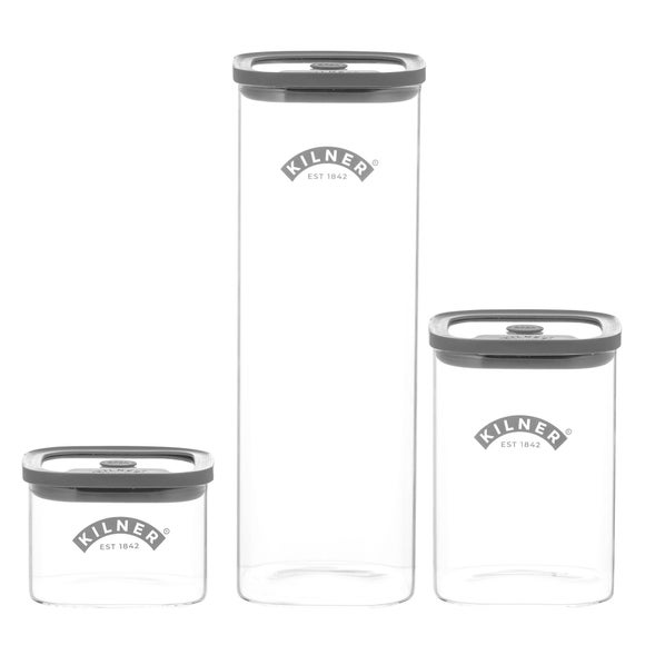 Kilner Fresh Set of 3 Pantry Storage Jars