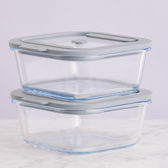 Kilner New Fresh Set of 2 Square Storage Jars