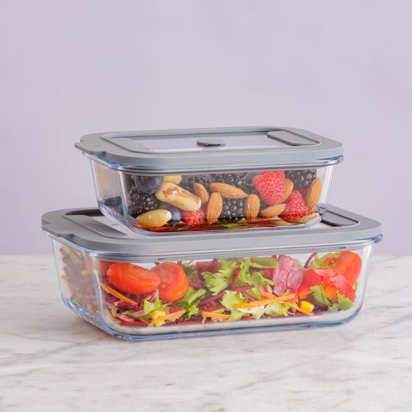 View Kilner New Fresh Set Of 2 Assorted Size Rectangle Storage Jars View Kilner New Fresh Set Of 2 Assorted Size Rectangle Storage Jars