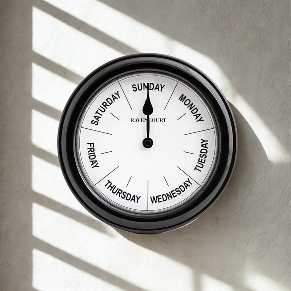 View Ravencourt Days Of The Week Wall Clock View Ravencourt Days Of The Week Wall Clock