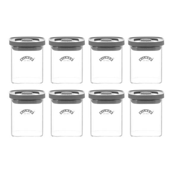 Kilner Fresh Storage Set of 8 Spice Jars