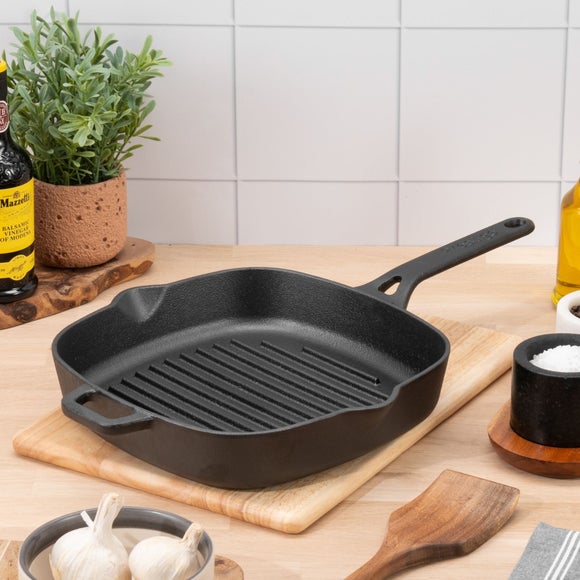 Prestige Cast Iron Grill Pan, 25cm