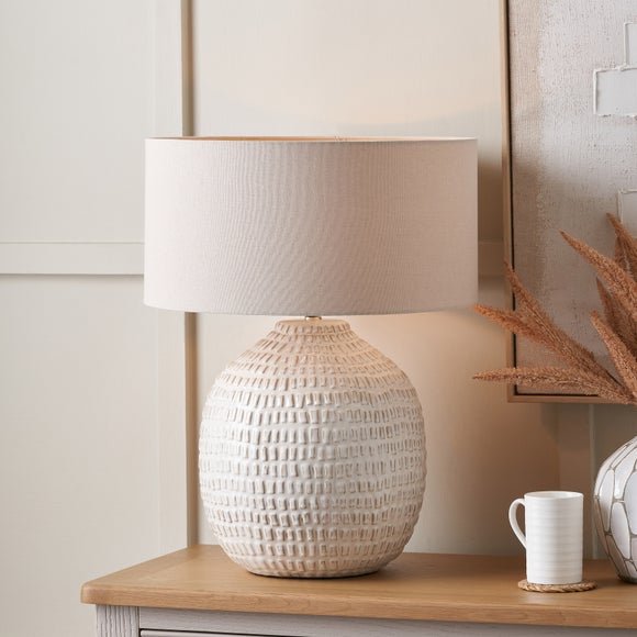 Return - Pacific Lifestyle Scandi Textured Table Lamp
