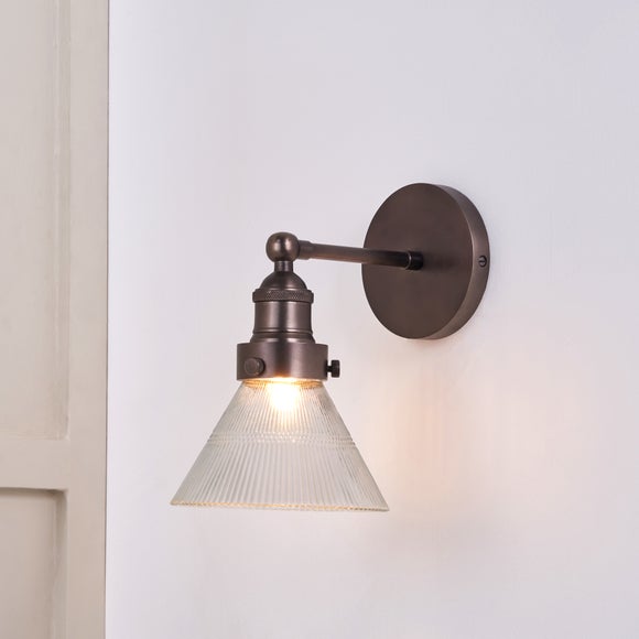 Return - Pacific Lifestyle Lenox Ribbed Wall Light
