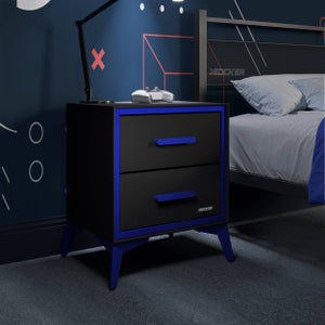 X Rocker Arcane 2 Drawer Bedside Table