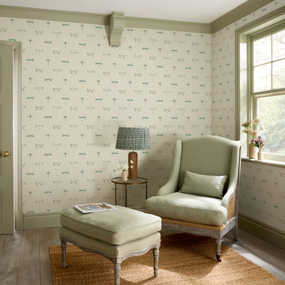 Sophie Allport Watercolour Dragonfly Wallpaper