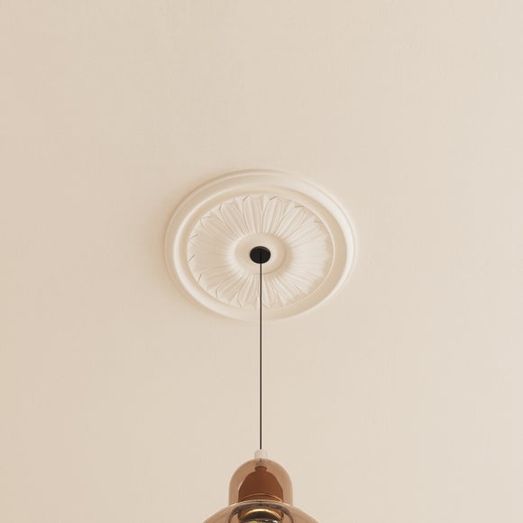 Decoflair 3inch Classic Leaf Ceiling Rose