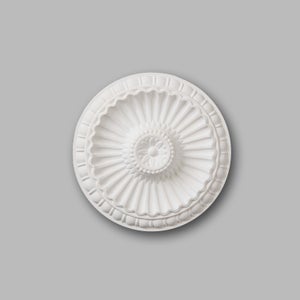Decoflair 3inch Scalloped Floral Ceiling Rose