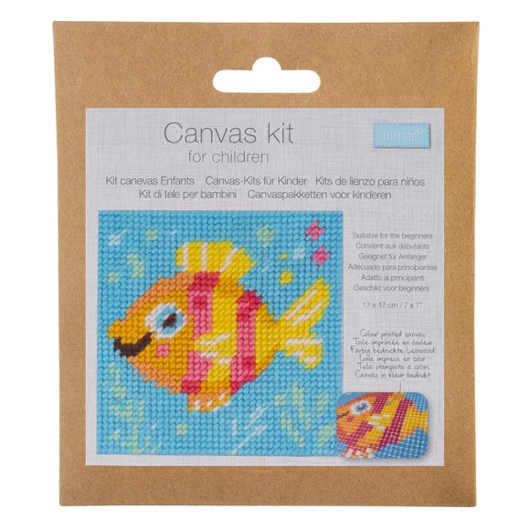 Trimits Rainbow Fish Canvas Stitch Kit