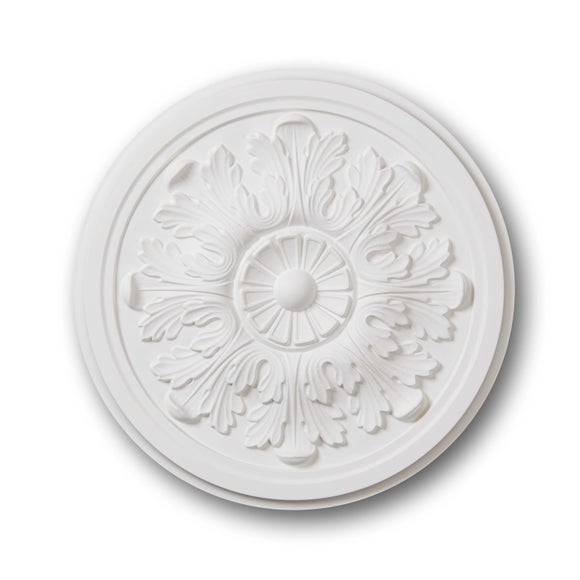 Decoflair 3inch Ornate Leaf Ceiling Rose