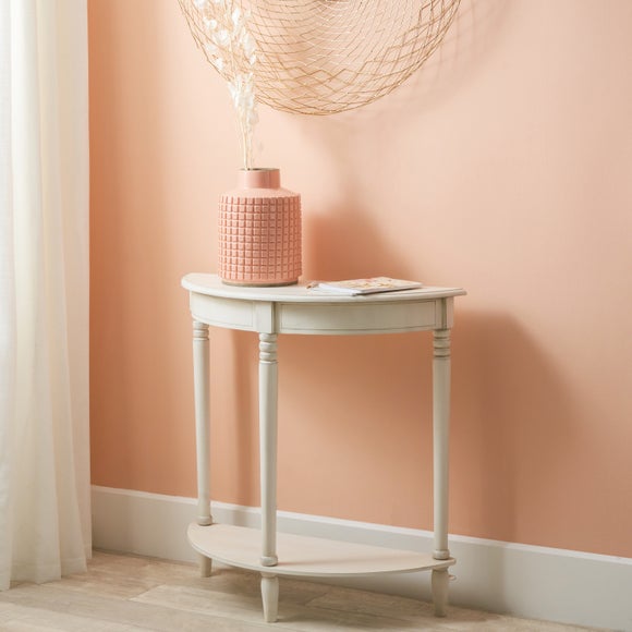 Return - Pacific Heritage Half Moon Console Table, Painted Pine
