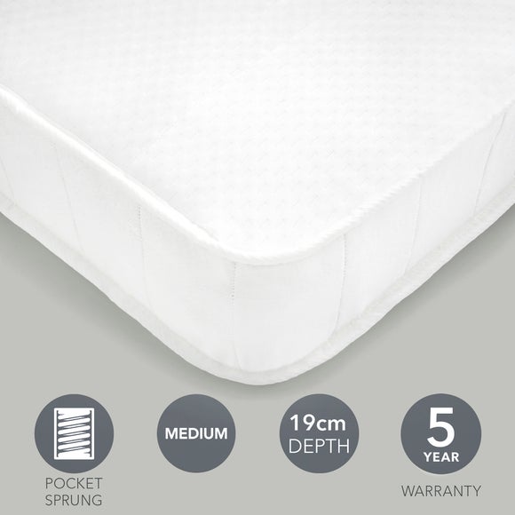 Dunelm Rolled 600 Pocket Sprung Mattress