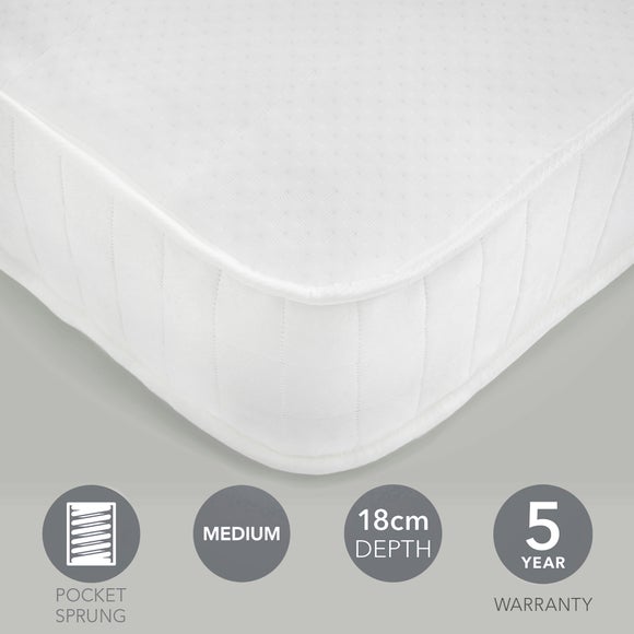 Dunelm Rolled 400 Pocket Sprung Mattress