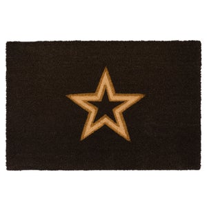 Cedar And Sage Single Star Cut Out Coir Doormat