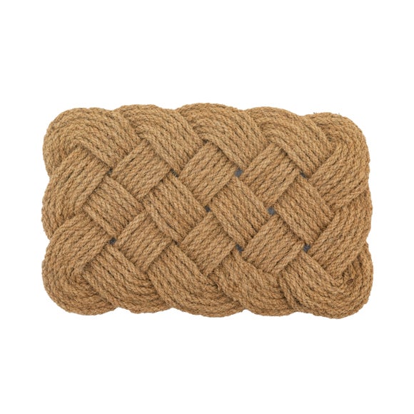 Cedar and Sage Rustic Plait Coir Doormat